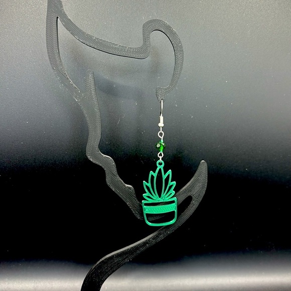 Succulent Earrings - Picture 4 of 6